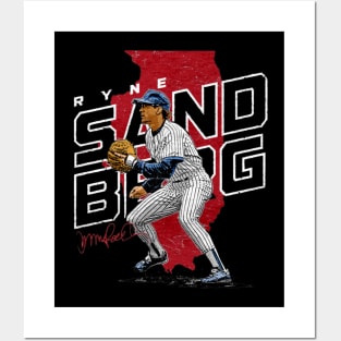 ryne sandberg player map Posters and Art